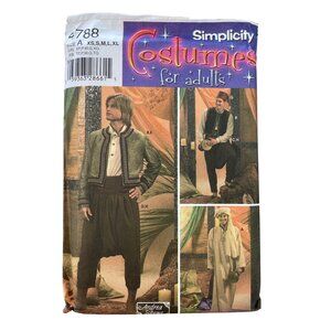 Simplicity 4788 Sewing Pattern Size XS-XL Andrea Schewe Aladdin Arabian UNCUT